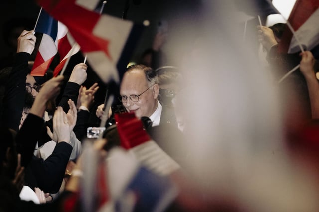 Edouard Philippe, président d'Horizons, lors du premier congrès interrégional du parti, à Bordeaux le 26 janvier 2025.