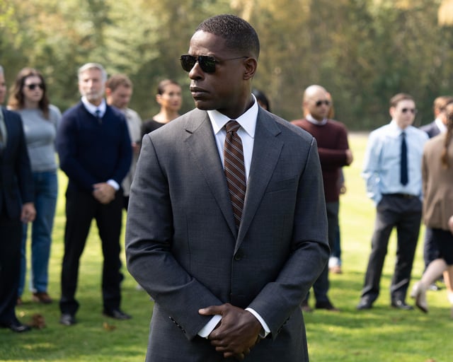 Sterling K. Brown, who plays agent Xavier Collins, stars in Hulu's new political thriller, Paradise.