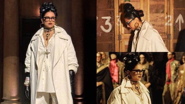 Deepika Padukone opens the Sabyasachi fashion show on his 25th anniversary
