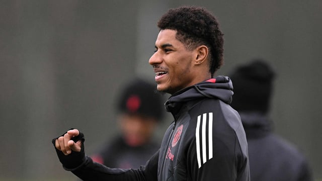 Manchester United manager Ruben Amorim said he would rather give his 63-year-old goalkeeping coach Jorge Vital a place on the bench than Marcus Rashford. (Photo by Oli SCARFF / AFP)