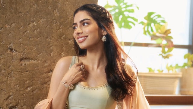 Khushi Kapoor will next be seen in Loveyapa opposite Junaid Khan. 