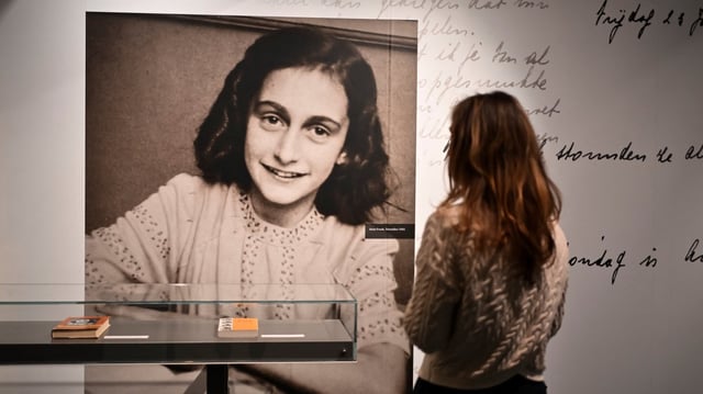 The exhibition displays artefacts that the Anne Frank House in Amsterdam does not have space for, including Frank family documents and personal possessions