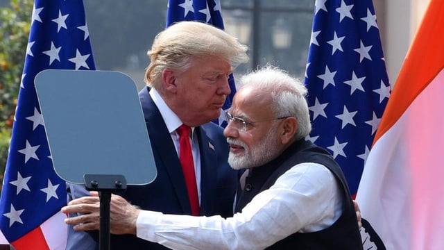 US President Donald Trump and Prime Minister Narendra Modi. (HT PHOTO/File)