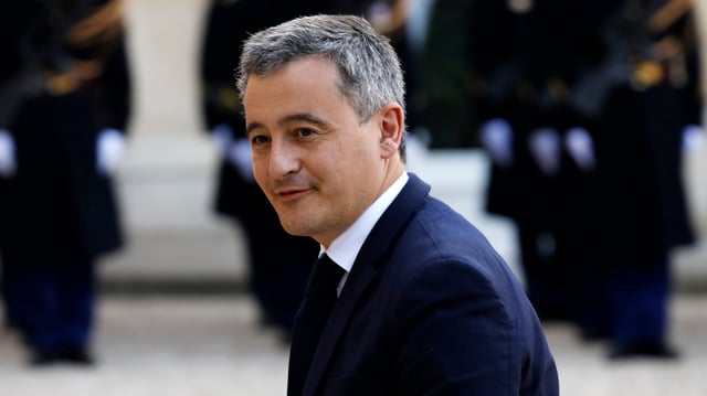 Gérald Darmanin à l’Élysée, à Paris. (France, le 27 février 2024.)