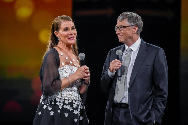 Melinda Gates and Bill Gates on May 14, 2018, in New York City. 