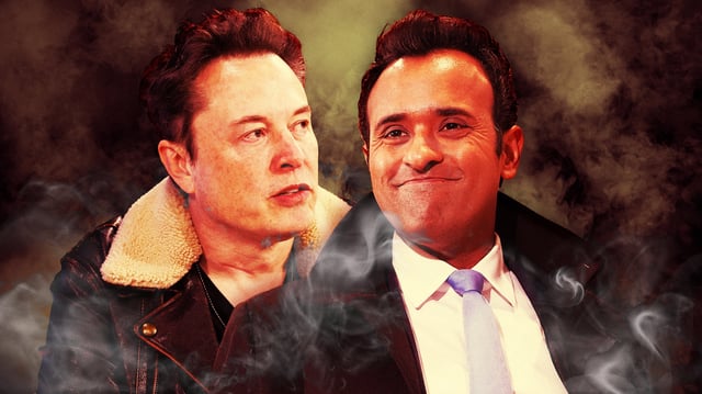Elon Musk and Vivek Ramaswamy.