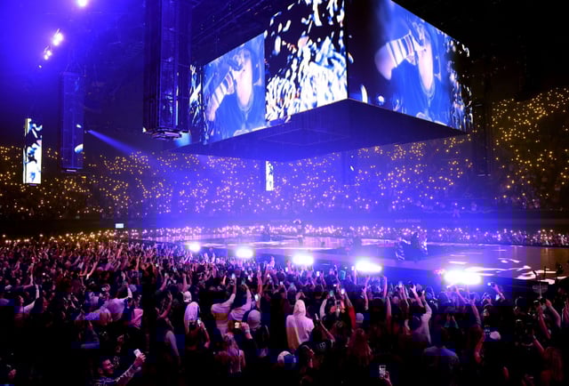 Billie Eilish performs at the Kia Forum in the first of five nights there for Hit Me Hard and Soft: The Tour in Inglewood on Sunday, Dec. 15, 2024. (Photo by Kevin Mazur/Getty Images for Live Nation Entertainment)