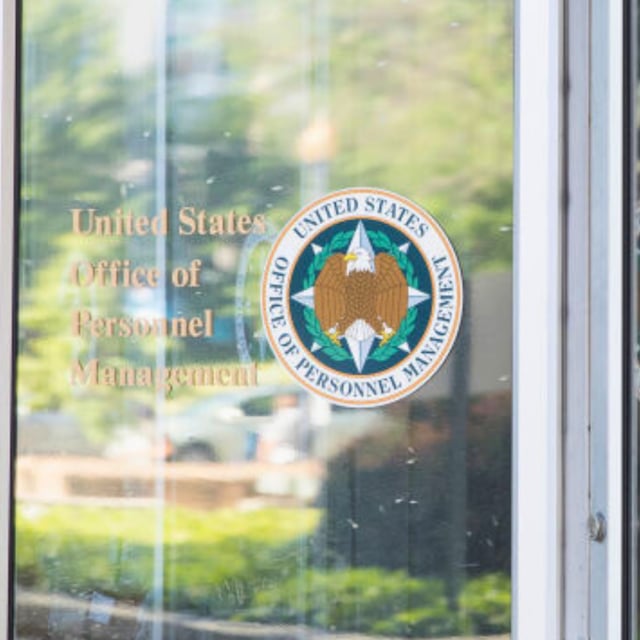 Scenes from outside the United States Office of Personnel Management in Washington, D.C. on Tuesday May 21, 2019. 