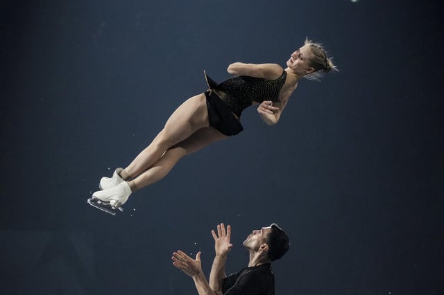 Hoch hinaus: Minerva Hase und Nikita Volodin