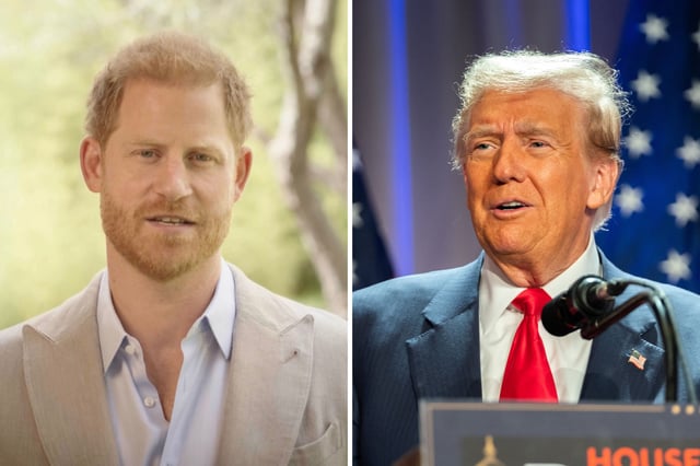 Prince Harry and Donald Trump
