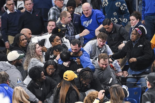It is unclear what led to the fight breaking out at Chaifetz Arena.