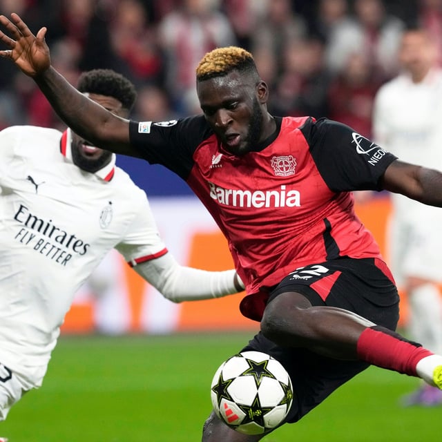 Victor Boniface, hier am 1. Oktober 2024, hat den Medizincheck bei Al Nassr bereits bestanden. Fix ist der Wechsel allerdings noch nicht.