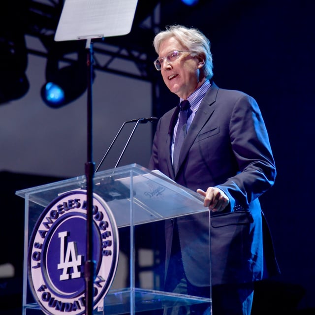 Los Angeles Dodgers President & Owner Mark Walter speaks onstage during the 5th Anniversary Los Angeles Dodgers Foundation Blue Diamond Gala at Dodger Stadium on June 12, 2019 in Los Angeles, California.