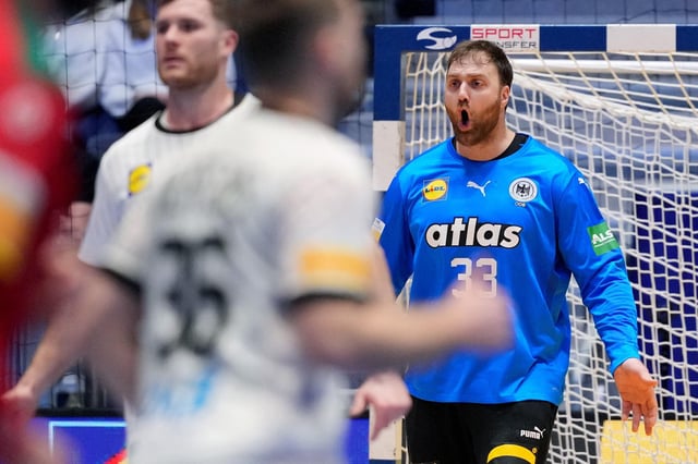 Deutschlands Torhüter Andreas Wolff haderte im Spiel gegen Portugal wiederholt mit seinen Vorderleuten