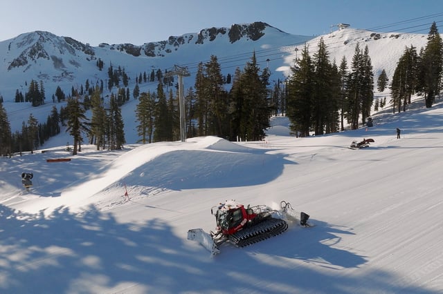 Snow at Palisades Tahoe, Jan. 28, 2025.