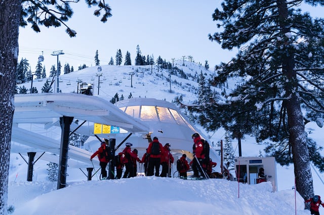Fresh snow at Palisades Tahoe, Jan. 4, 2025.
