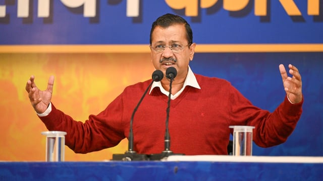 Aam Aadmi Party National Convener Arvind Kejriwal 