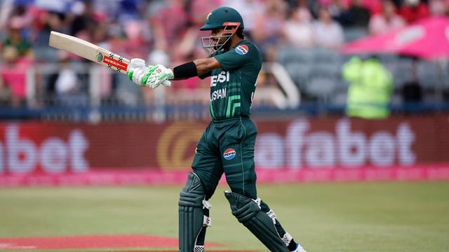 Pakistan have finally announced their squad for the upcoming Champions Trophy. Fakhar Zaman returns while Babar Azam is set for a new role. (Photo by PHILL MAGAKOE / AFP)