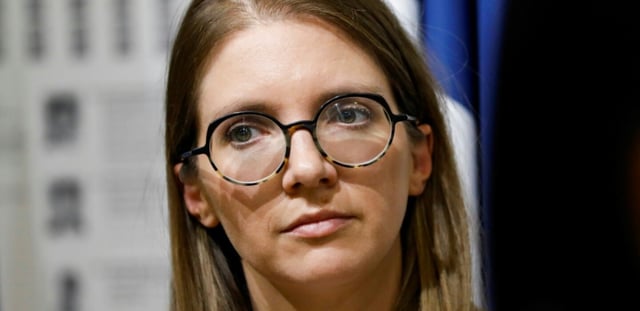 Aurore Bergé le 23 septembre 2024 à Paris