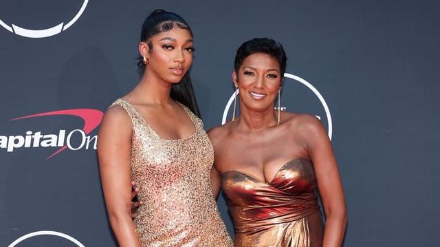 Angel Reese's mother, a former basketball player herself, was inducted into the University of Maryland - Baltimore County's Athletics Hall of Fame.