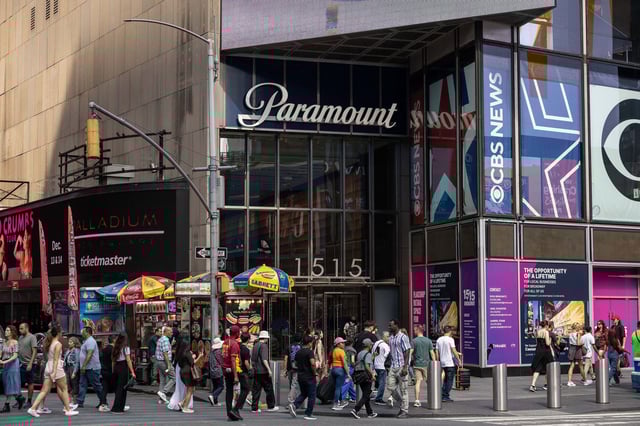 The Paramount Global headquarters in New York.