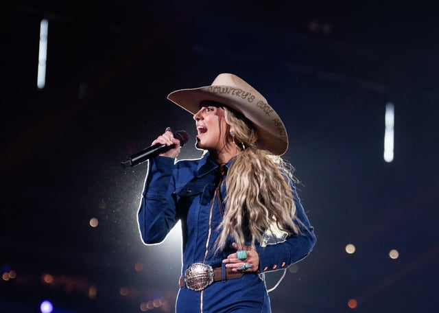 Lainey Wilson performs during the Houston Livestock Show and Rodeo at NRG Park, Saturday, March 9, 2024, in Houston. Wilson will be in The Woodlands Sept. 20. 