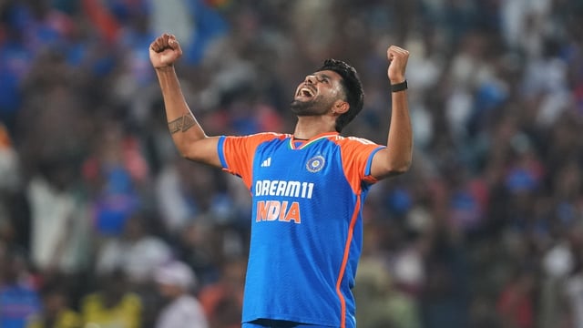 Pacer Harshit Rana, coming in as a concussion substitute for Shivam Dube, has become a huge talking point, and not many are pleased with this call. (PTI Photo/Shashank Parade) (PTI01_31_2025_000597A)