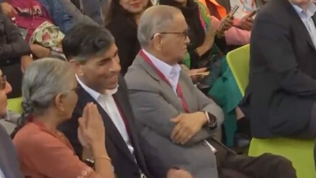 Rishi Sunak and Narayana Murthy attended the Jaipur Literature Festival.