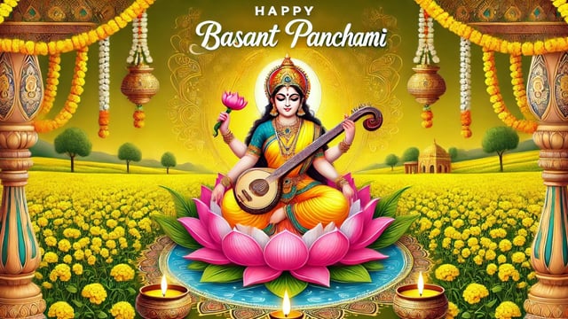 Basant Panchami 2025: Celebrate Basant Panchami by sharing these special wishes, images and greetings.