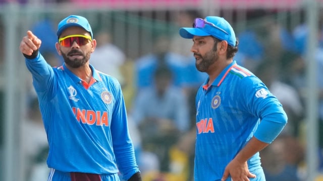 India's Virat Kohli and Rohit Sharma