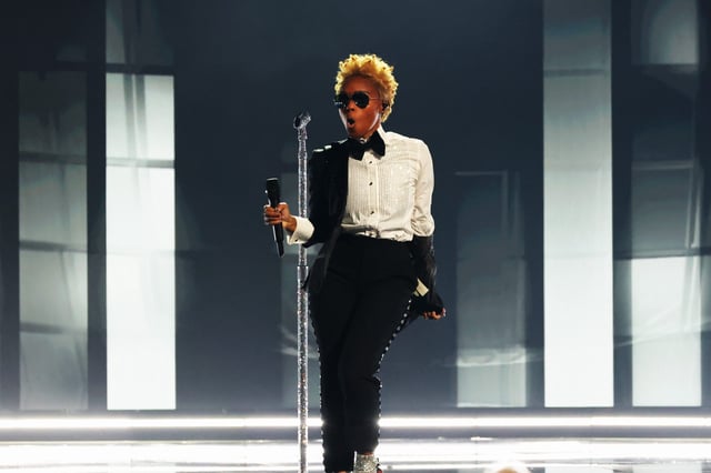 Janelle Monáe performs onstage during the 67th annual Grammy Awards at Crypto.com Arena on Feb. 2, 2025 in Los Angeles.