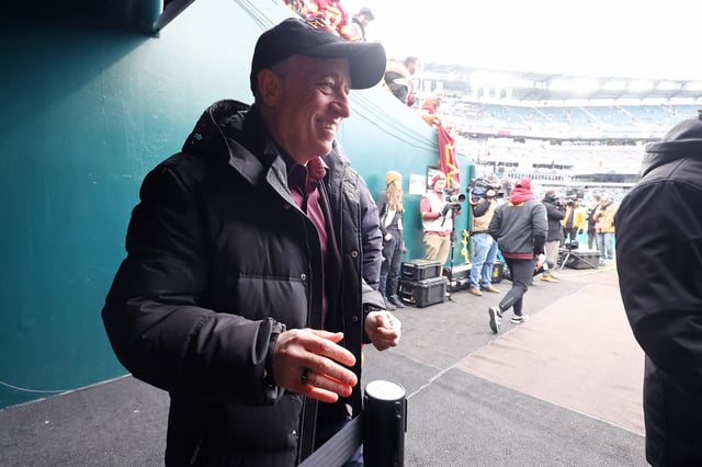 Jan 26, 2025; Philadelphia, PA, USA; Washington Commanders owner Josh Harris before the NFC Championship game at Lincoln Financial Field. Mandatory Credit: Bill Streicher-Imagn Images/File Photo