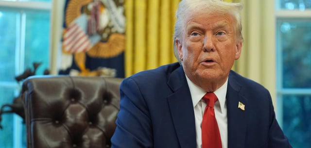 US-Präsident Donald Trump am Montag im Weißen Haus