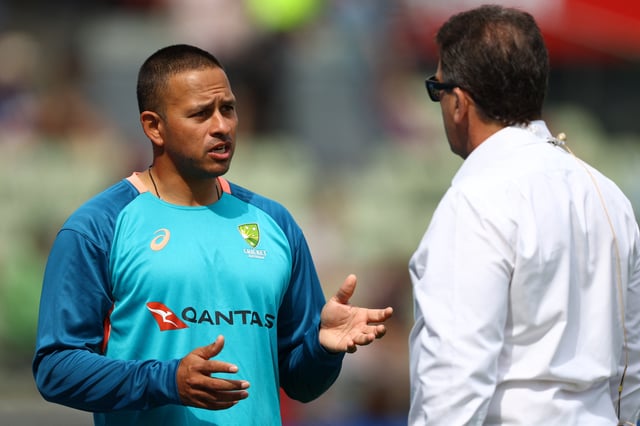 Cricket - Ashes - First Test - England v Australia - Edgbaston Cricket Ground, Birmingham, Britain - June 19, 2023 Australia's Usman Khawaja before the start of the day's play Action Images via Reuters/Paul Childs/File Photo