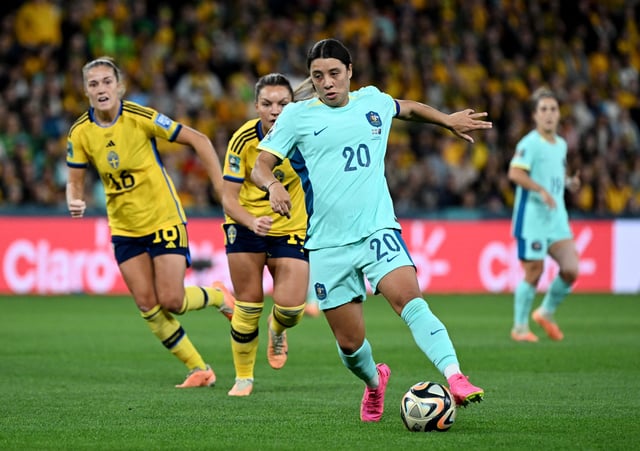 Soccer Football - FIFA Women's World Cup Australia and New Zealand 2023 - Third Place Playoff - Sweden v Australia - Brisbane Stadium, Brisbane, Australia - August 19, 2023 Australia's Sam Kerr in action REUTERS/Dan Peled/File Photo
