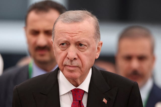 Turkish President Tayyip Erdogan attends the G20 summit in Rio de Janeiro, Brazil, November 19, 2024. REUTERS/Pilar Olivares/File Photo