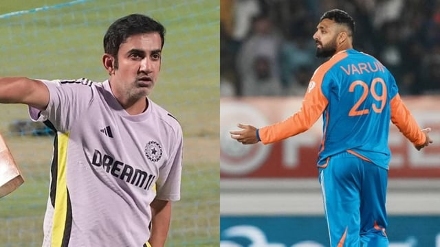 Varun Chakravarthy was spotted at Nagpur camp ahead of India's ODI series against England