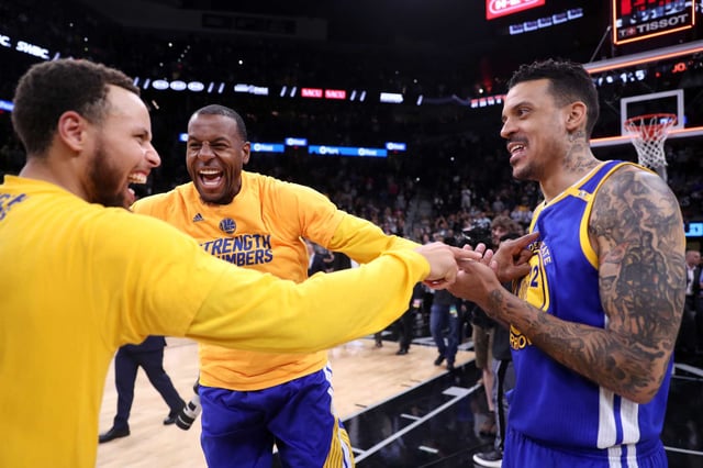 Former Golden State Warriors star Matt Barnes, right, will be one of the players at the 2025 NBA-All Star Celebrity Game at Oakland Arena on Feb. 14..