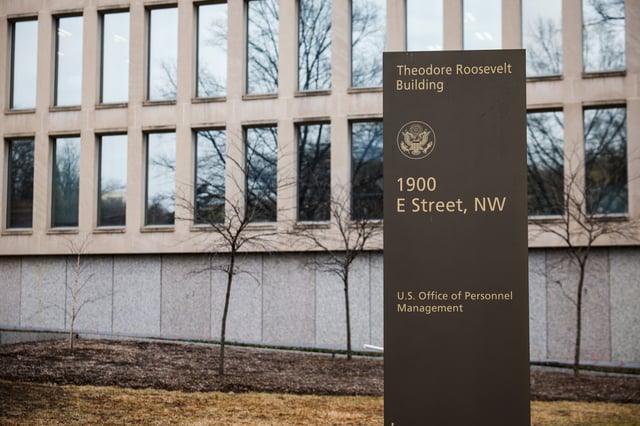 The Theodore Roosevelt Federal Building headquarters of the U.S. Office of Personnel Management in Washington, D.C., on Feb. 3, 2025.