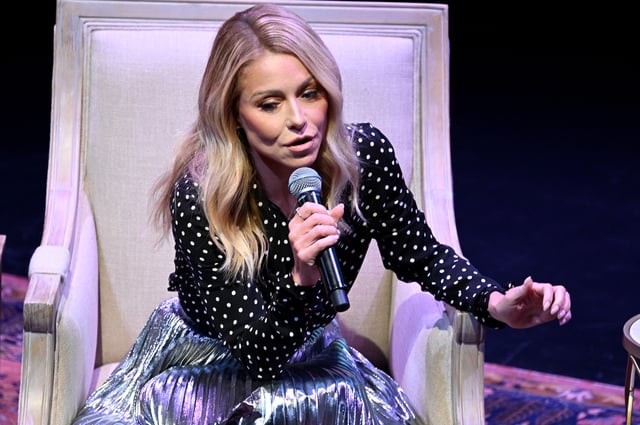 Kelly Ripa discussed her book ‘Live Wire: Long-Winded Short Stories’ at an event in Louisville, Kentucky, on October 9, 2022. The talk show host recently suffered the loss of her dog, Chewie.