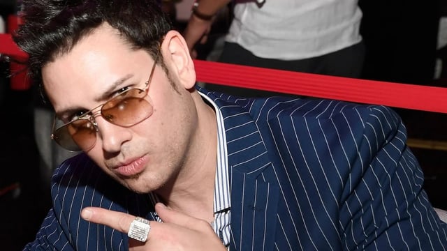 David Brian Pearce attends Larry Flynt's Hustler Club Instagram party in 2018 (Credit: Bryan Steffy/WireImage)