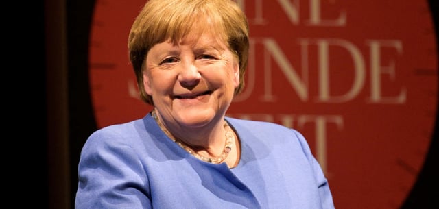 Angela Merkel am Mittwochabend in Hamburg