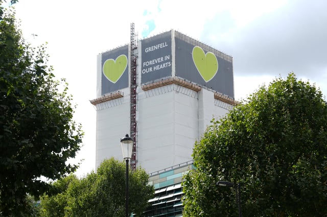 Grenfell Tower in west London (Photo: Lucy North/PA)