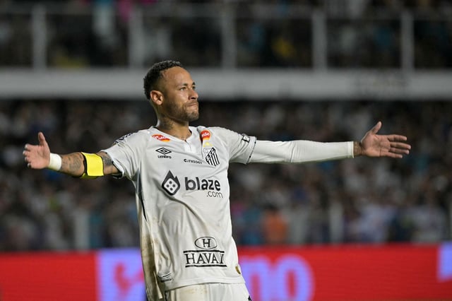 Neymar made his second debut for Santos after returning to his boyhood club in January.