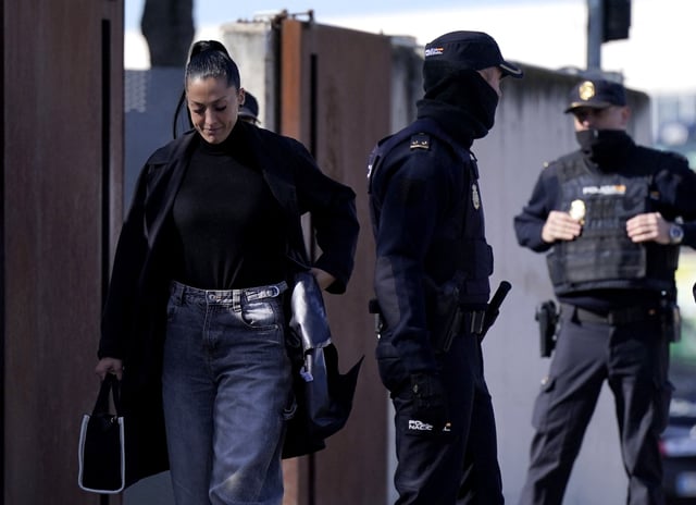 Soccer Football - Jenni Hermoso testifies on day one of Rubiales trial - National Court, Madrid, Spain, February 3, 2025 Jenni Hermoso leaves the court REUTERS/Ana Beltran/File Photo