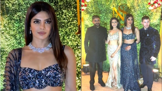 Priyanka Chopra and Nick Jonas with Siddharth and Neelam.