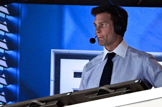 Ex-Quarterback Tom Brady kommentiert den Super Bowl in New Orleans für Fox Sports