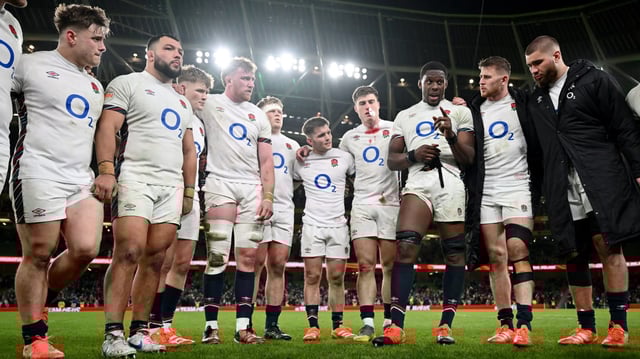 As England captain Itoje, third from right, leads a team with a mixture of youth and experience