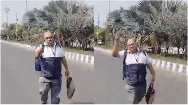 Amit Kumar Sarkar was seen in a viral video walking through city streets with a blood-stained knife.