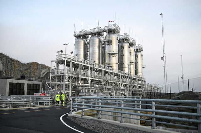 The Northern Lights Carbon Capture and Storage base in Norway that has been visited by  British Prime Minister Keir Starmer